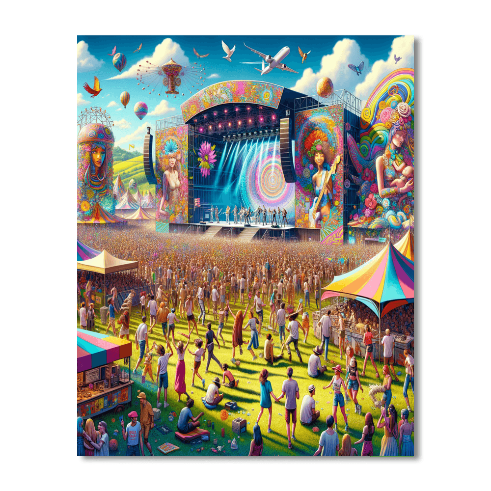 Bonnaroo Music And Arts Festival - United States Numbered Painting Kits