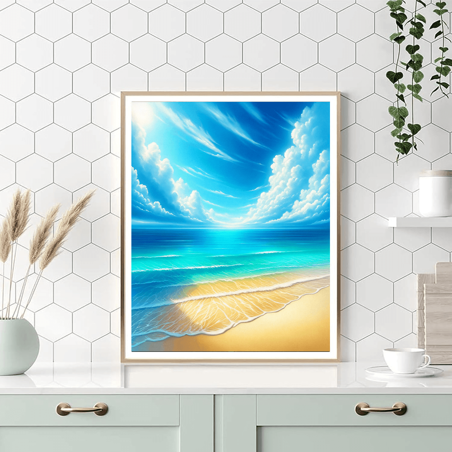Inspiring Beach Getaway Numbered Painting Kits