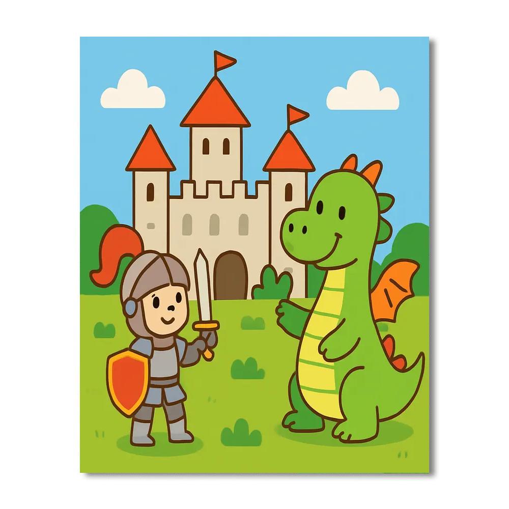 Medieval Times Numbered Painting Kits