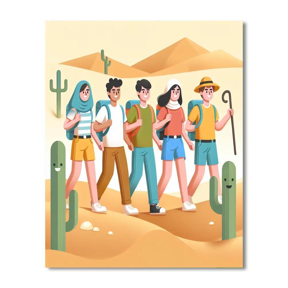 Daring Desert Adventure Paint By Numbers Kits
