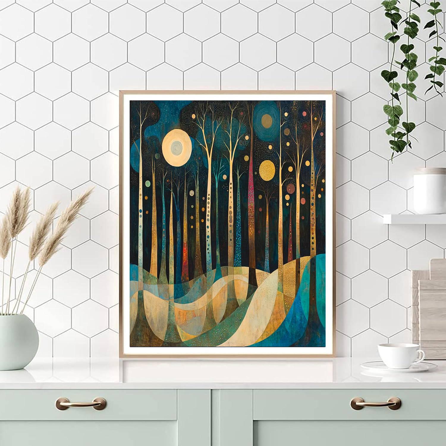 Max Ernst Inspired Whispering Forest Whimsy  Paint By Numbers