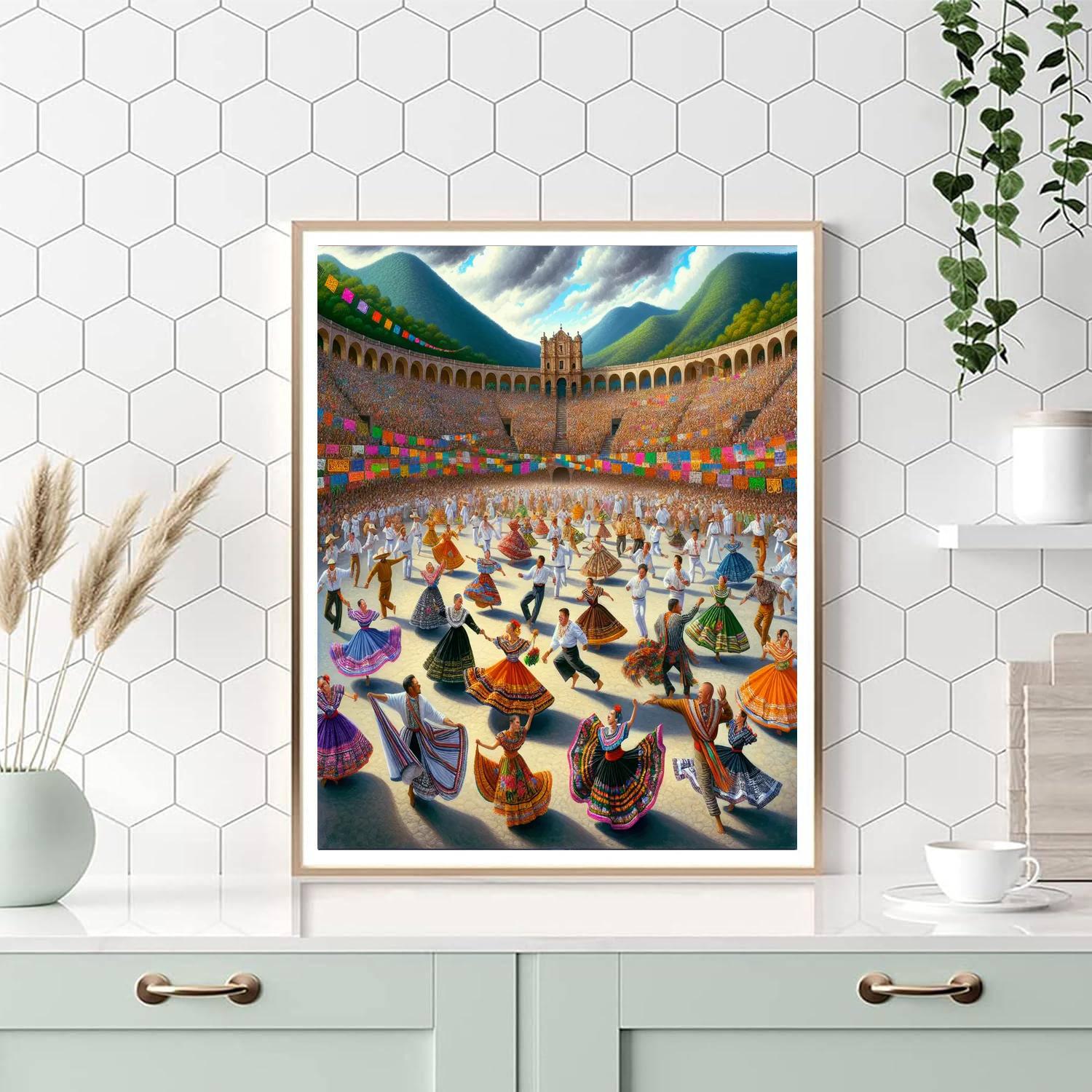 Oaxaca Guelaguetza Festival - Oaxaca, Mexico Paint By Color