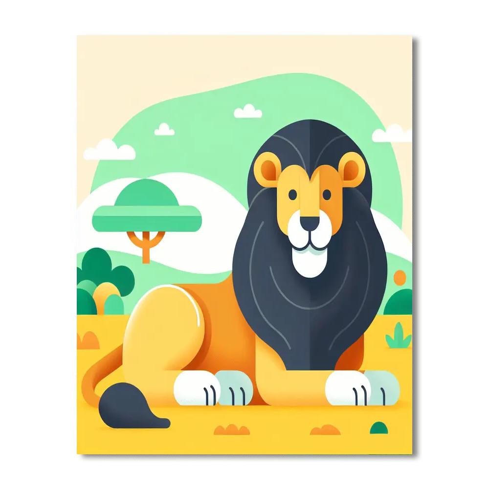 Lion’s Legendary Lounge Paint By Numbers