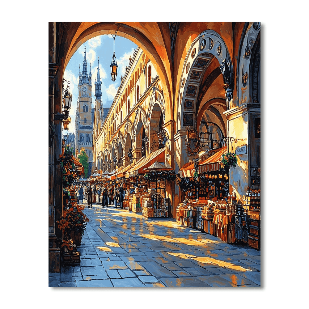 Kraków Cloth Hall - Poland Numbered Painting Kits