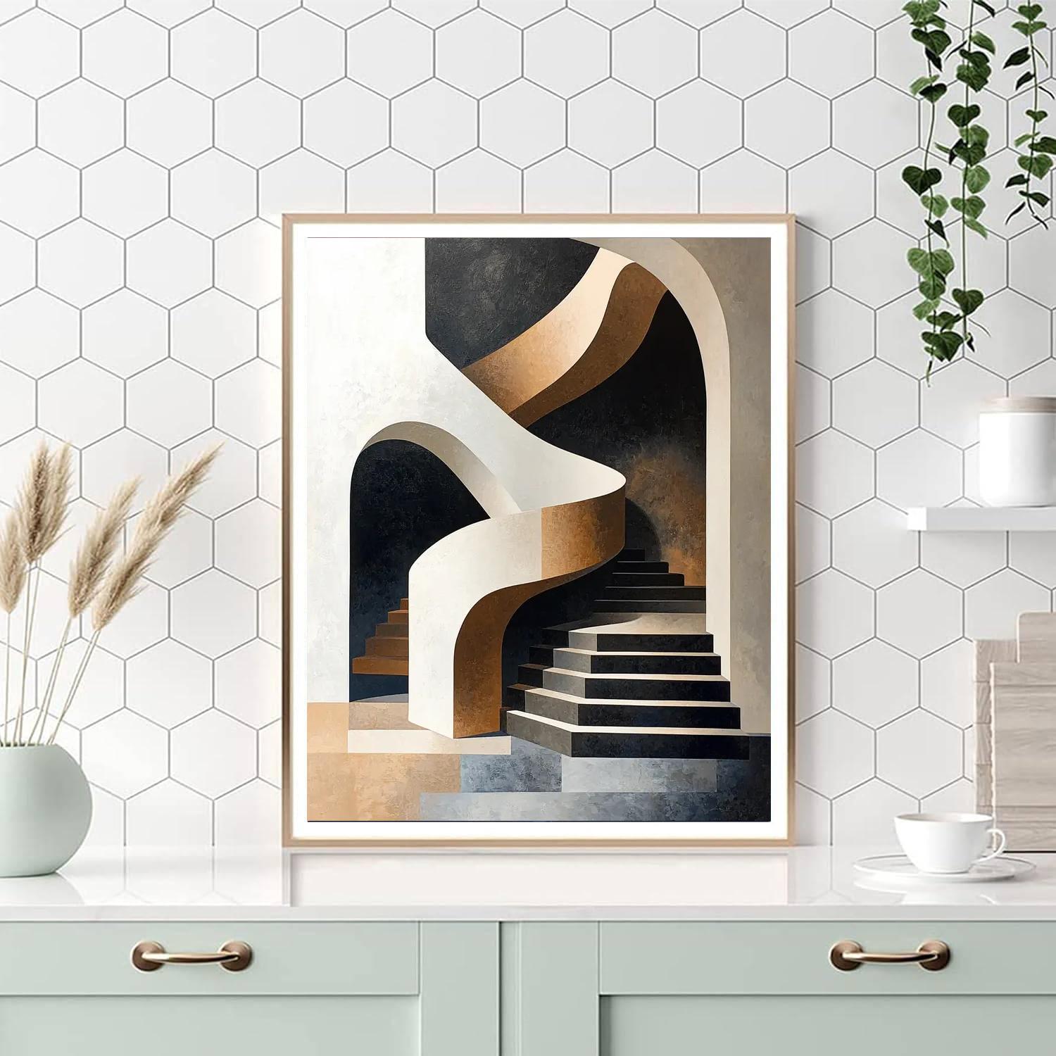 M.C. Escher Inspired Surreal Dimensions  Paint By Numbers