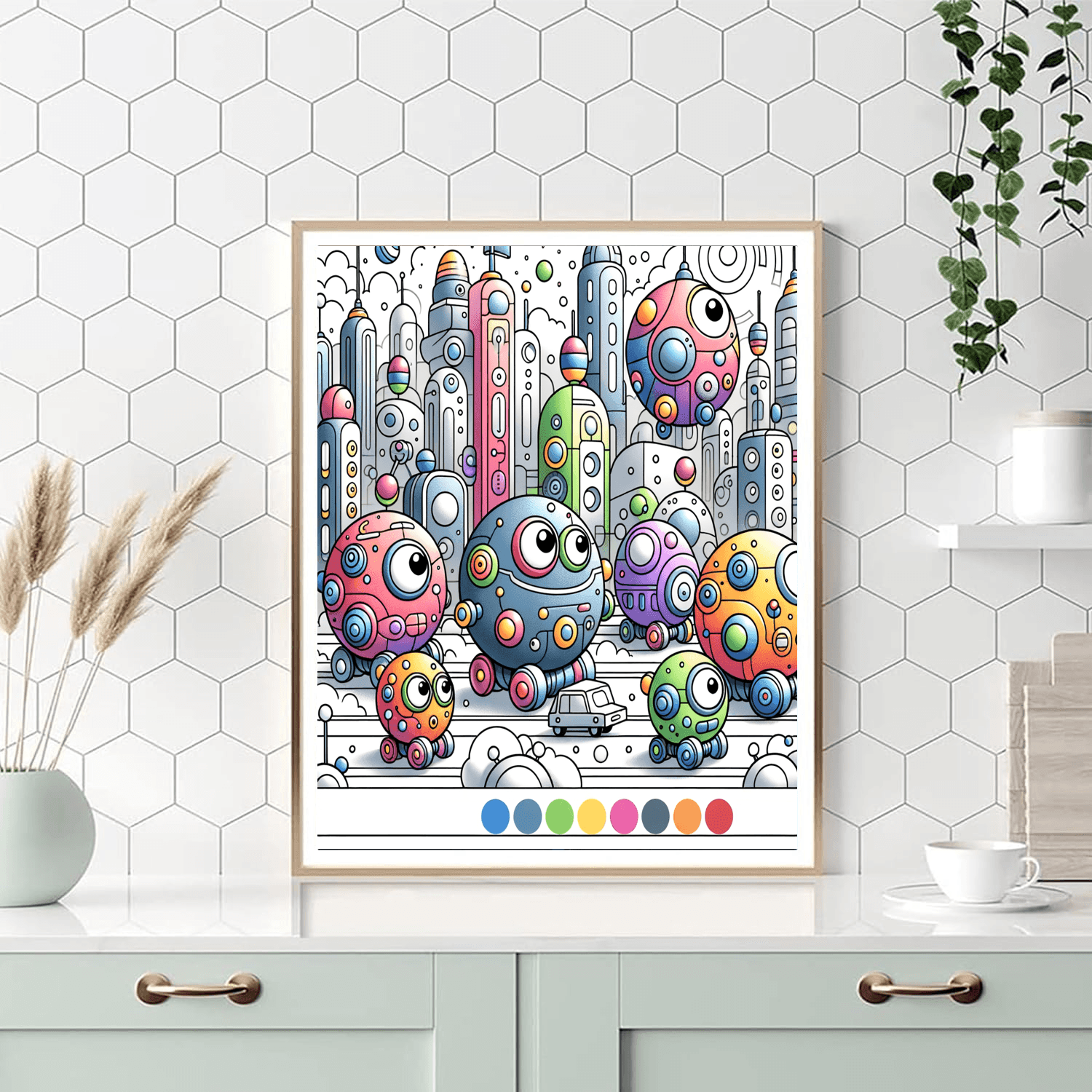 Funky Robot Adventures Paint By Number