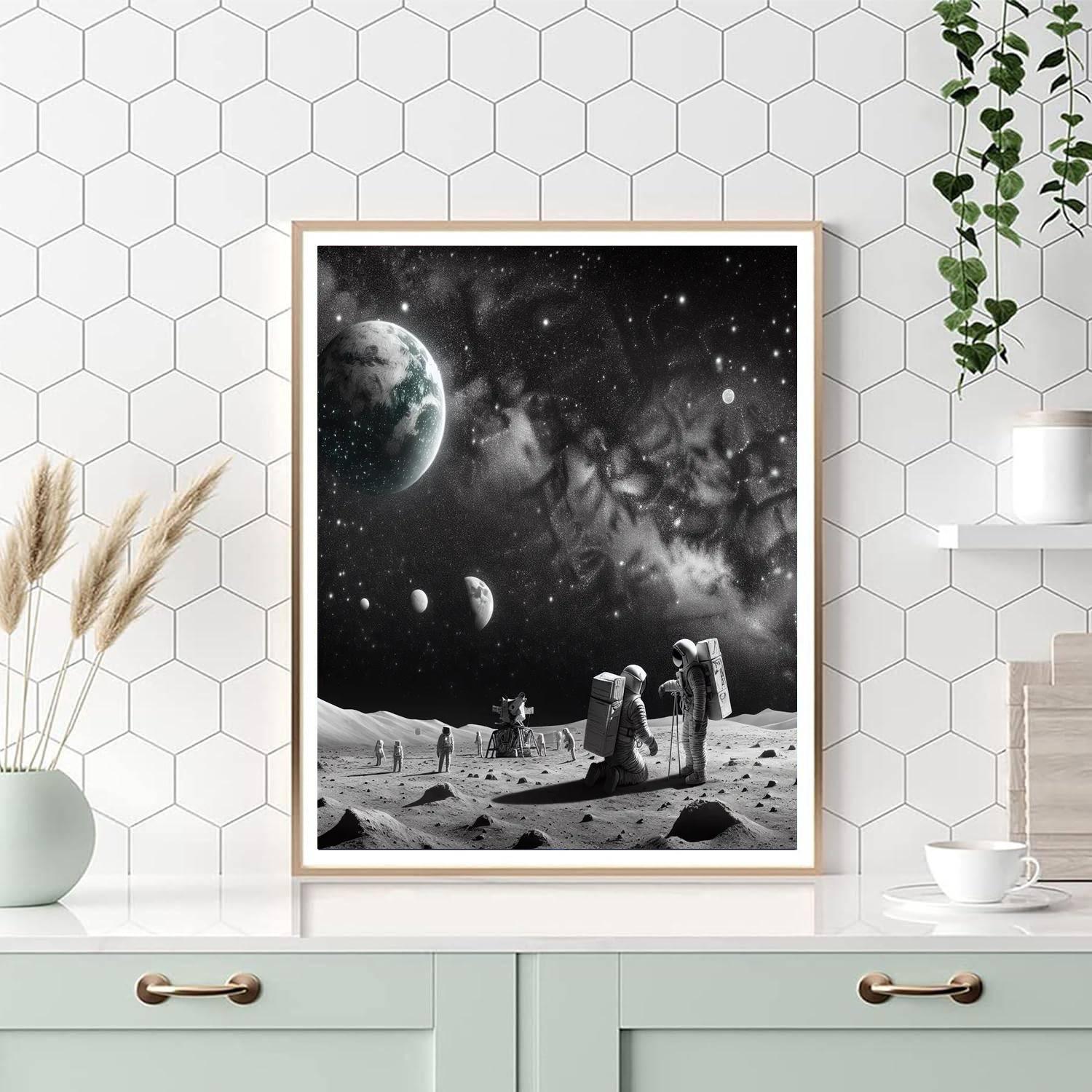 Lunar Exploration Dream Painting By Numbers Kit