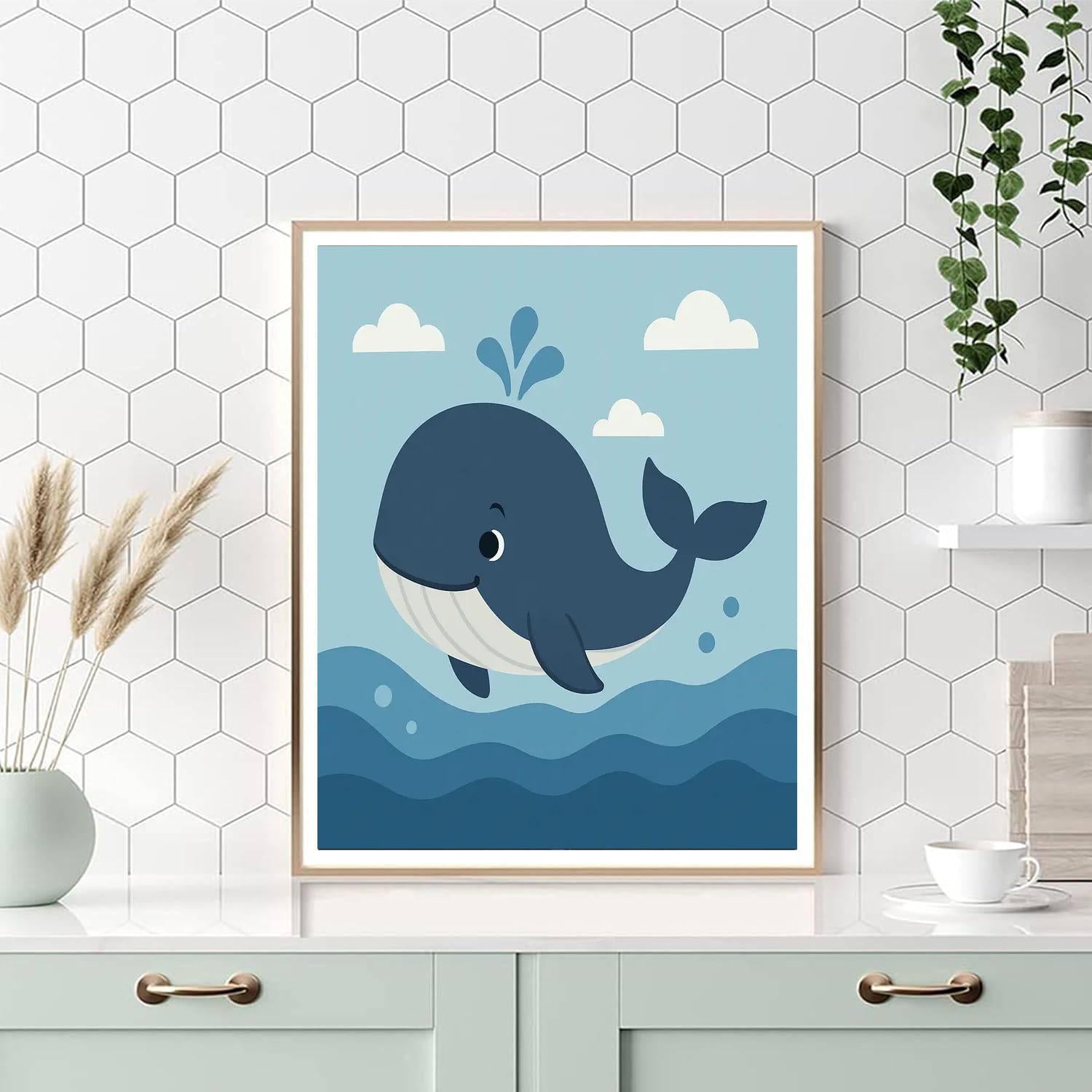 Curious Whale's Ocean Tale DIY Paint By Numbers