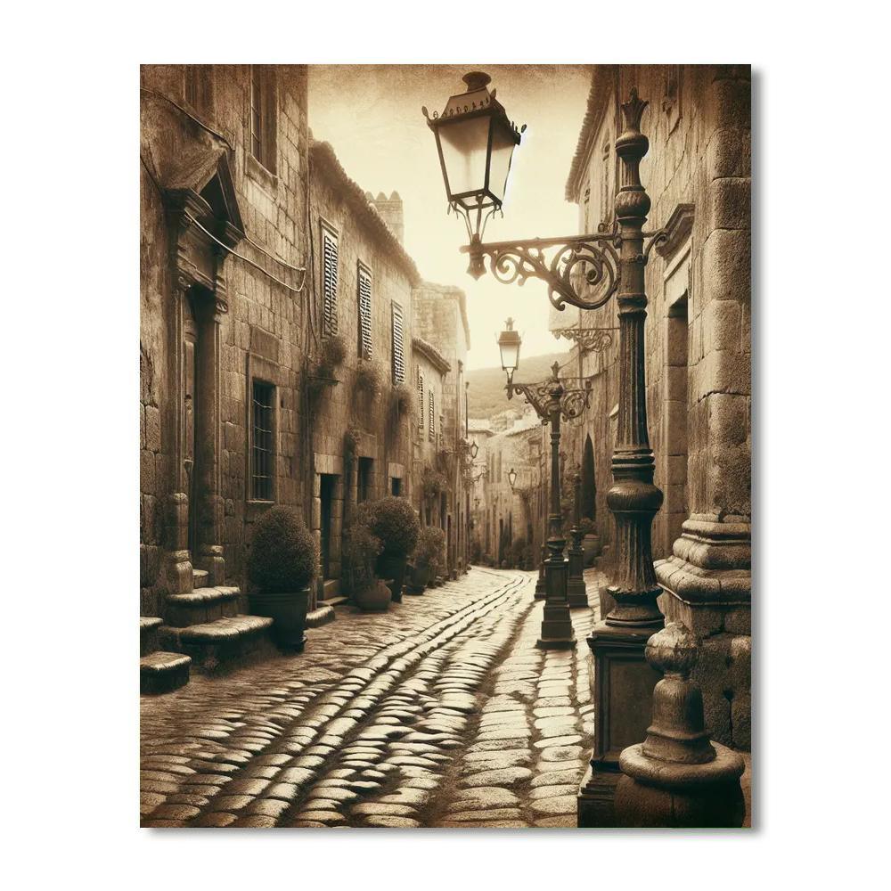 Vintage Street Numbered Painting Kits