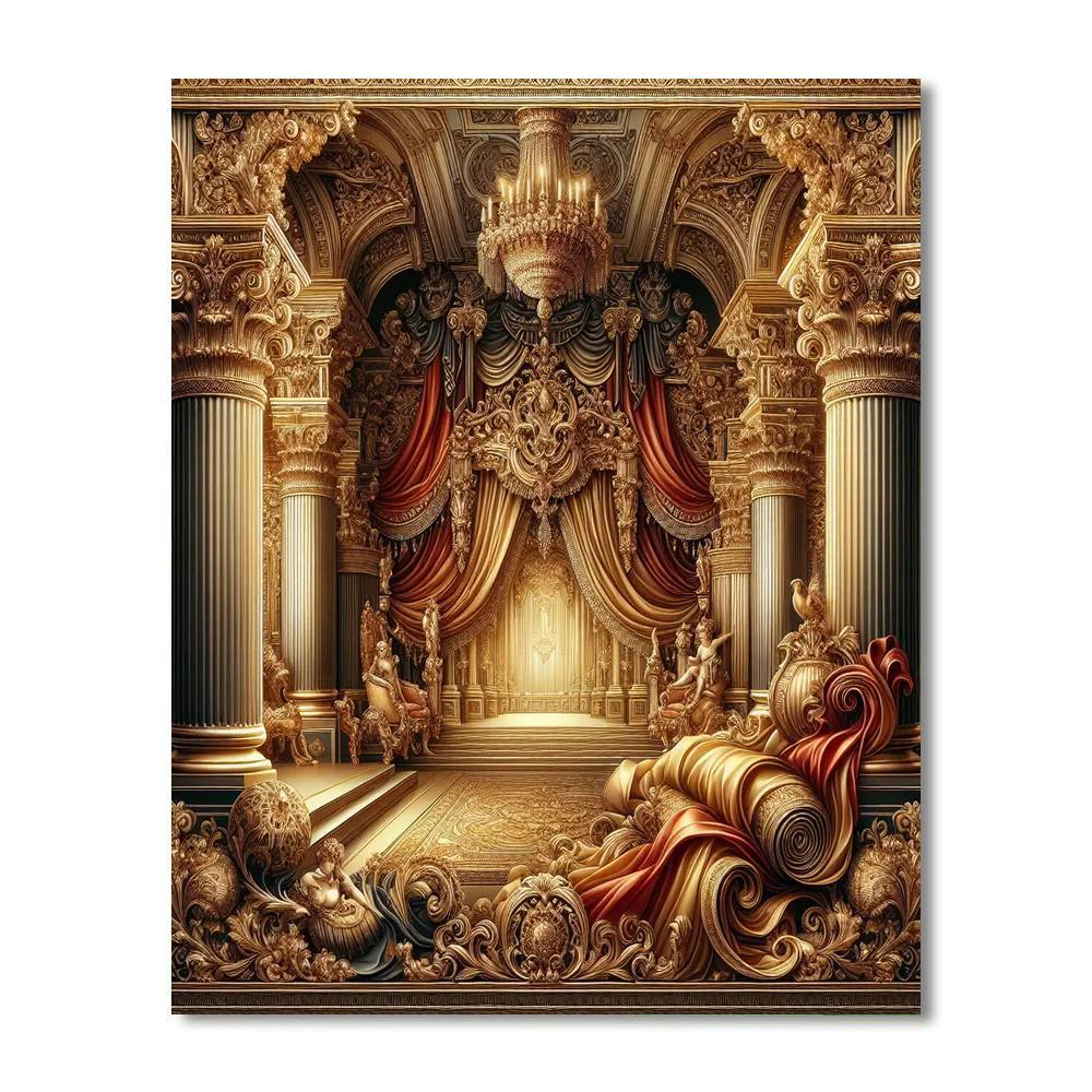 Elegant Baroque Opulence Paint By Color