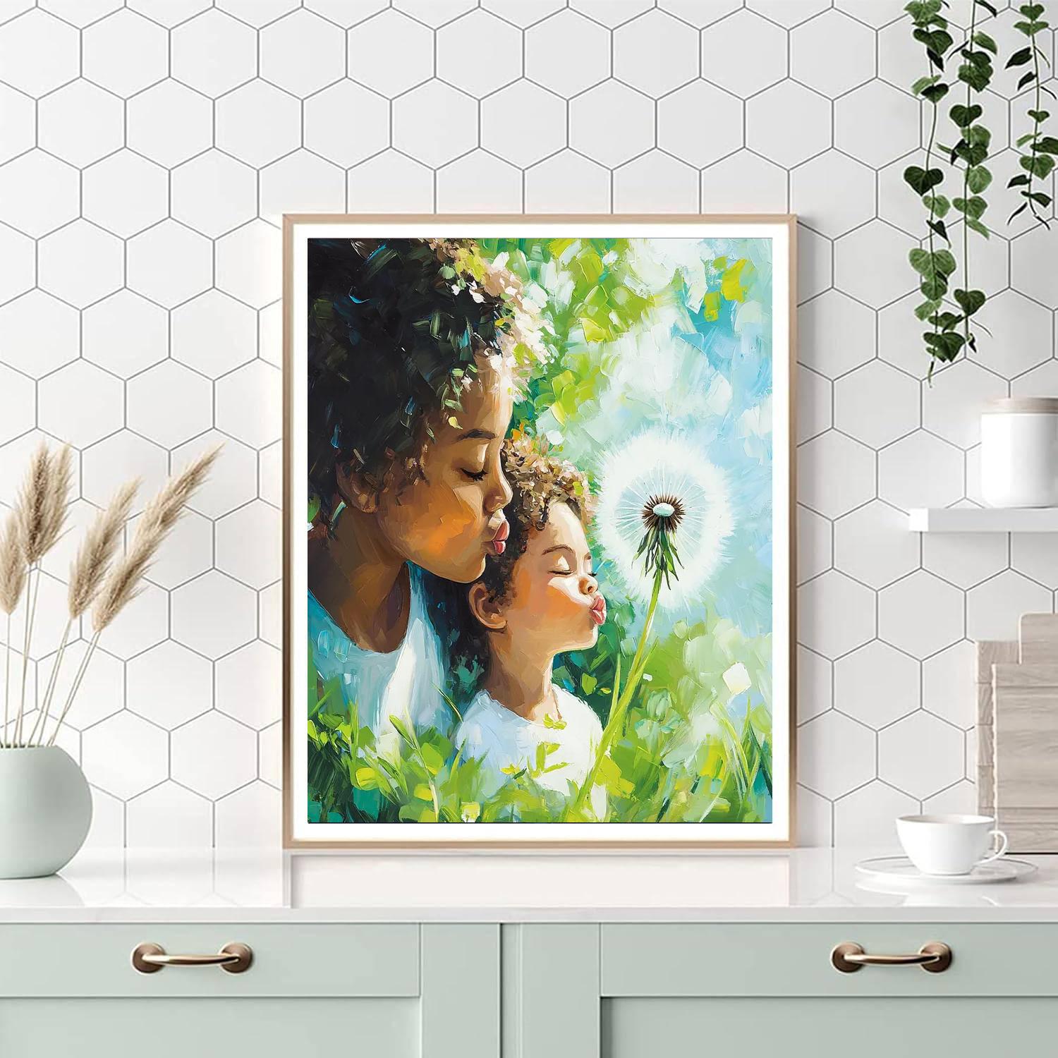 Dandelion Wishes Number Painting