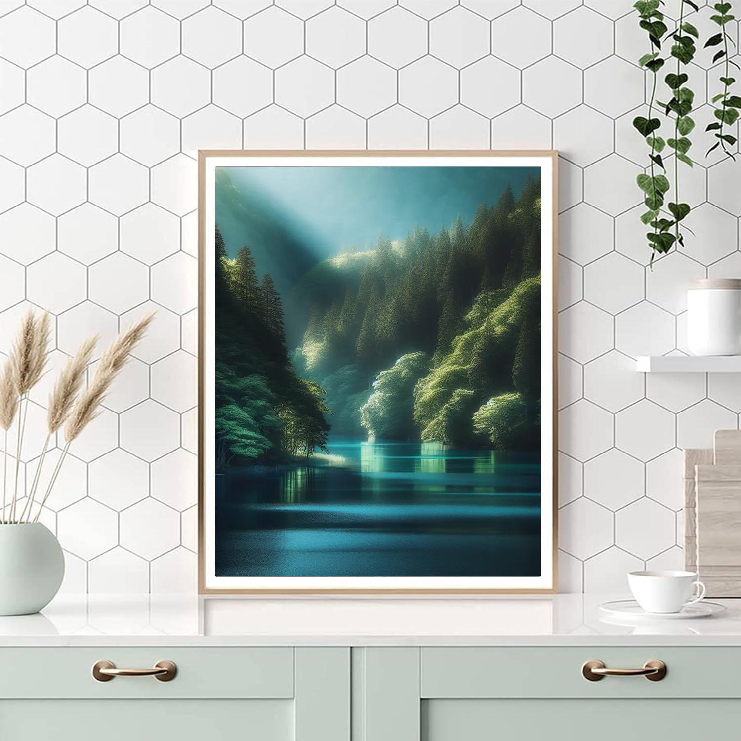 Dreamy Lakeside Paint By Numbers