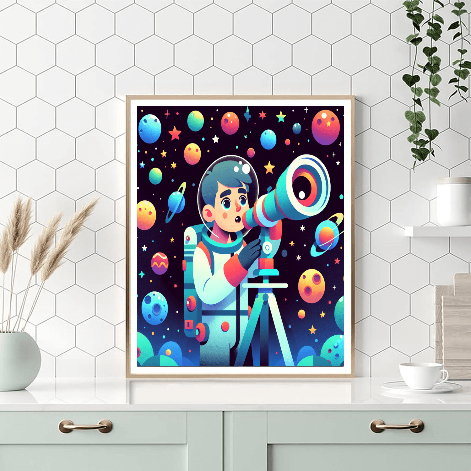 Cosmic Starry Sky Adventure DIY Paint By Numbers