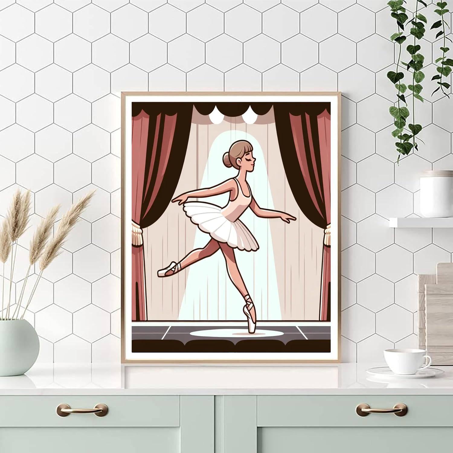 Ballerina's Dream Performance Paint By Number