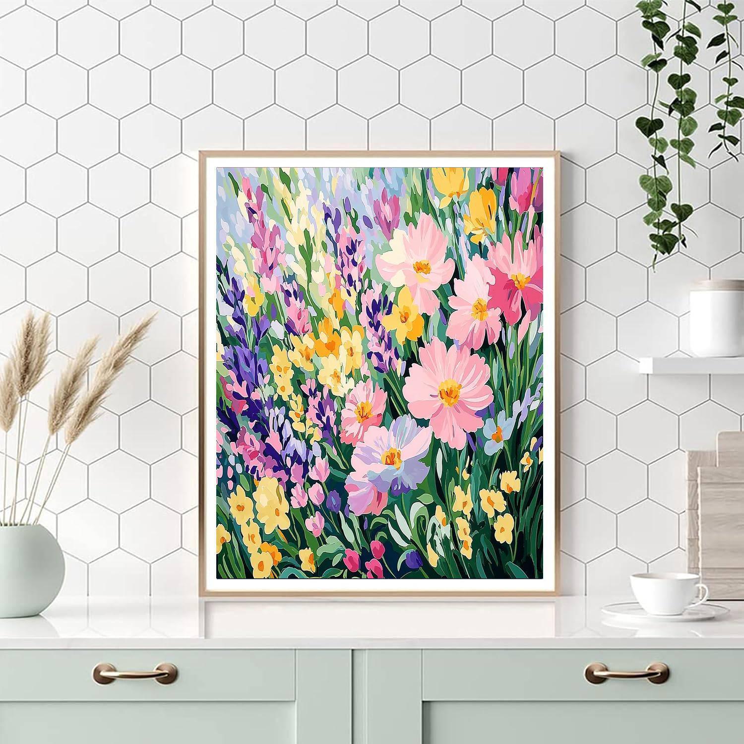 Monet Inspired Whimsical Floral Harmony  Paint By Numbers