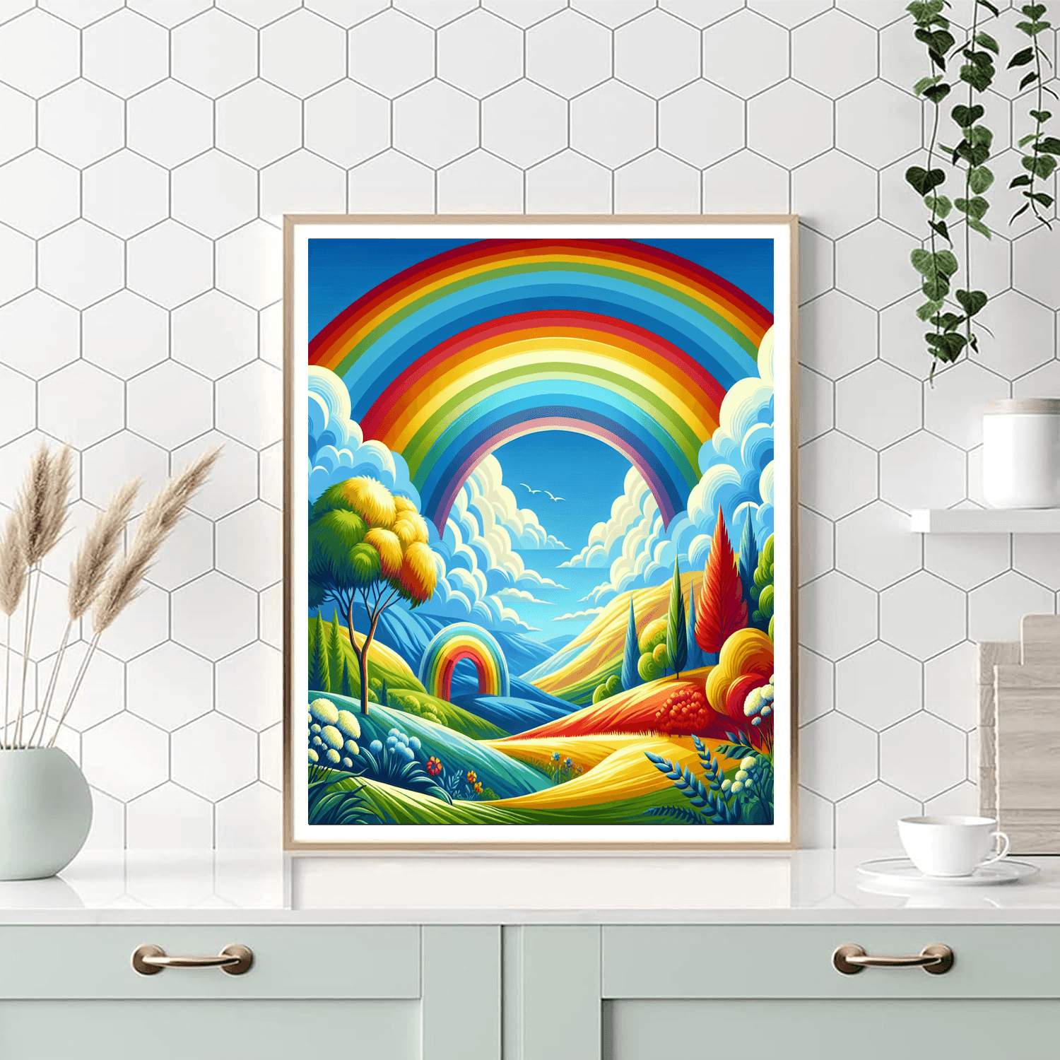 Rainbow Daydream Number Painting