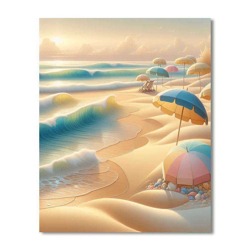 Summer Beachside Bliss Painting By Numbers Kit