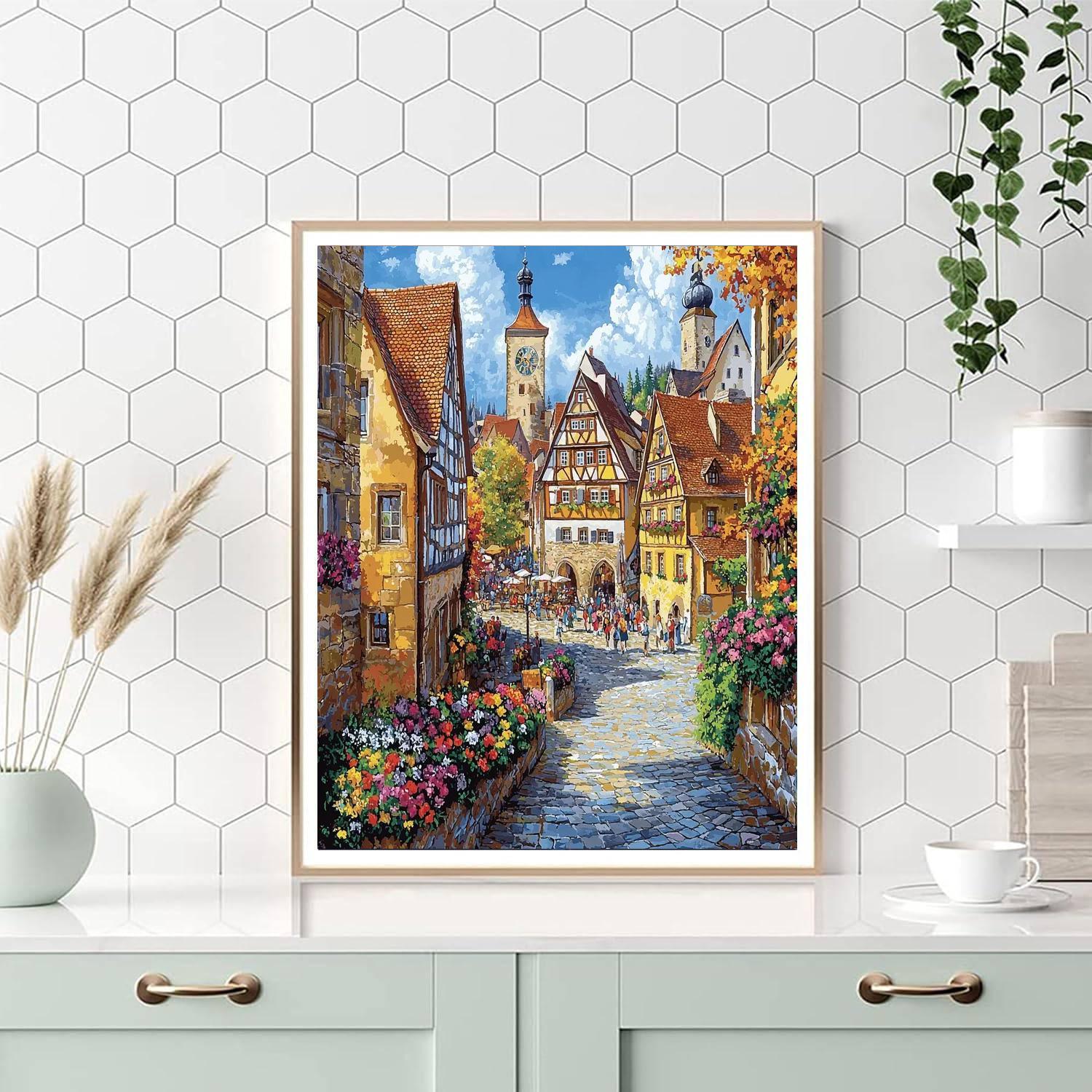 Rothenburg Ob Der Tauber - Germany Numbered Painting Kits