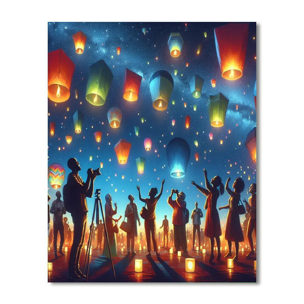 Magical Lantern Festival Paint By Number