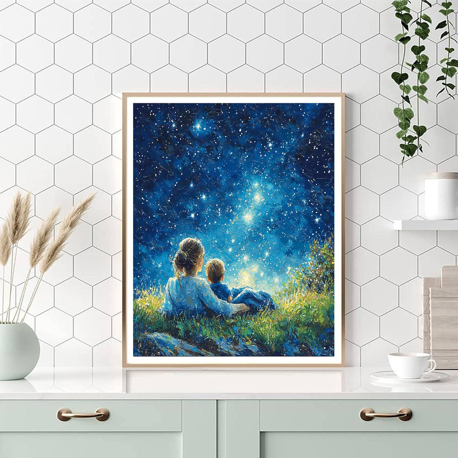 Under A Blanket Of Stars Paint By Color