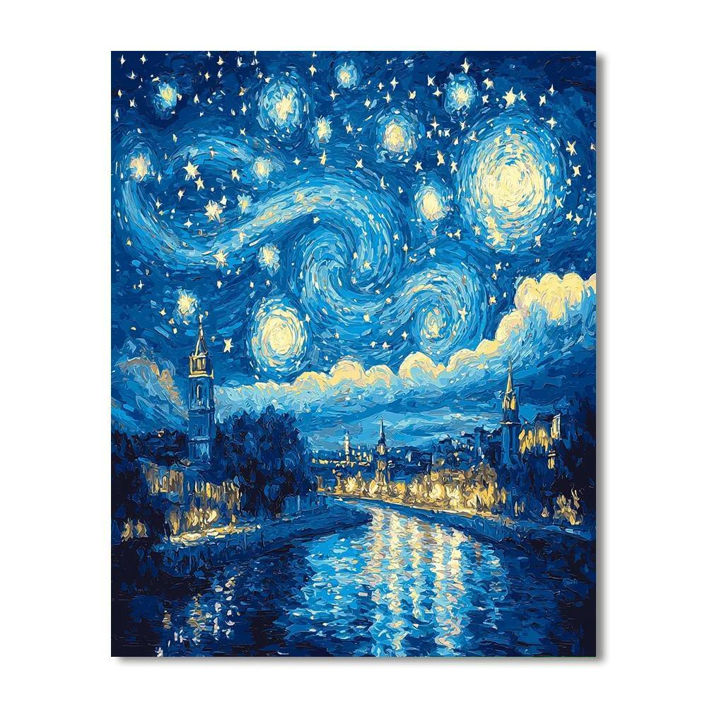 Vincent Van Gogh Inspired Nightfall Dreams  Paint By Numbers