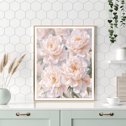 Berthe Morisot Inspired Blooming Peonies  Paint By Numbers Art