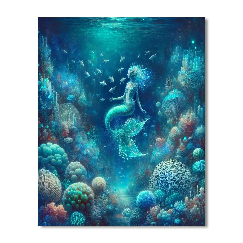 Mystical Mermaid's Tale Paint By Color