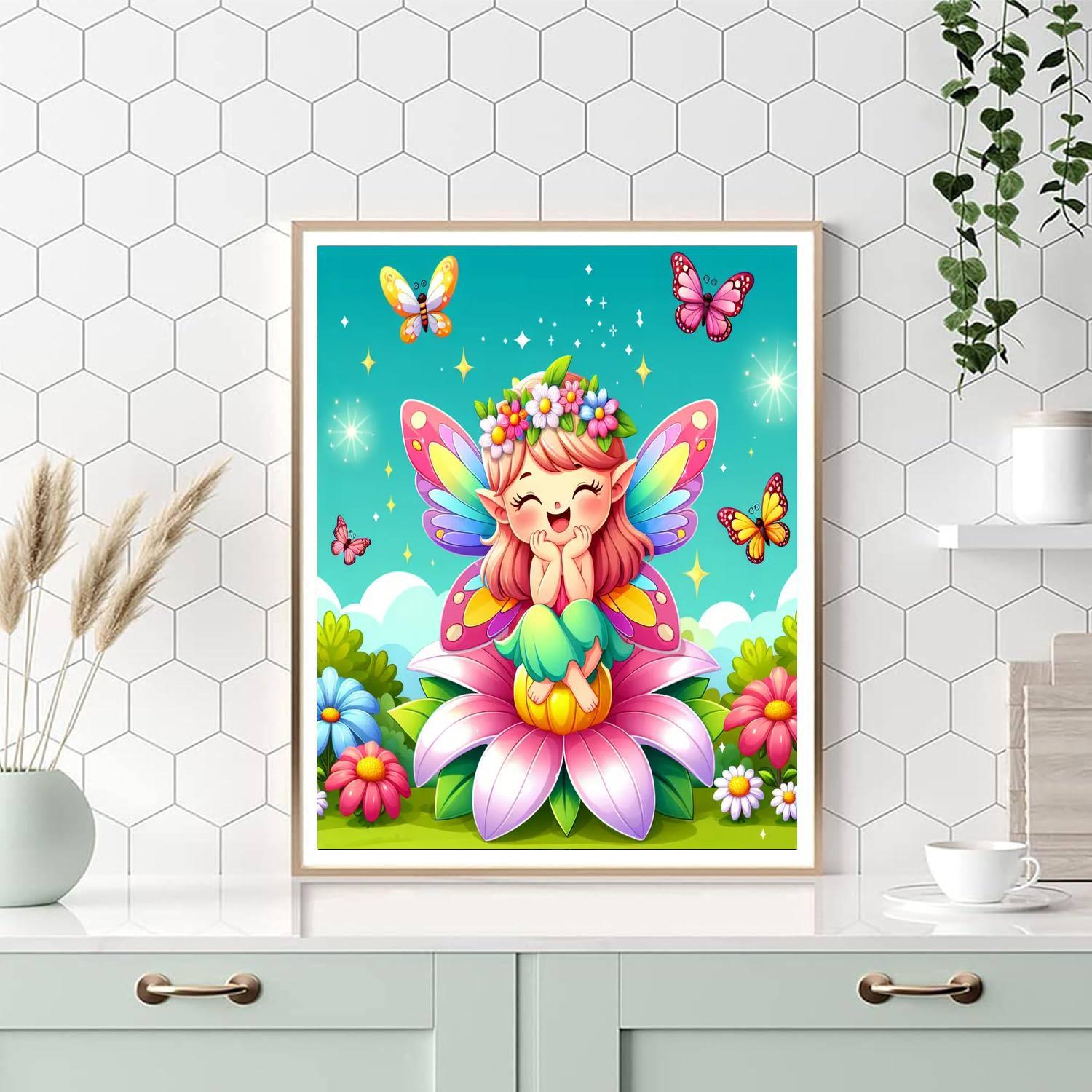Mystical Fairy Gardens Painting Number Kit