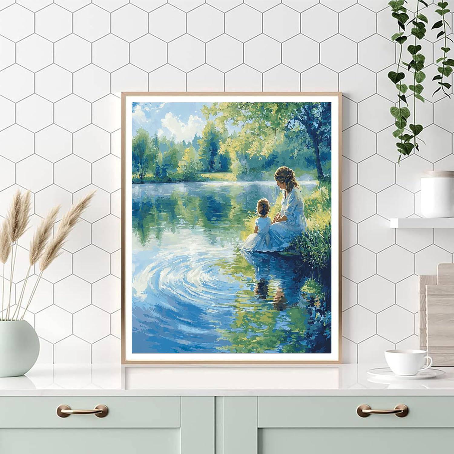 A Mother's Reflection Numbered Painting Kits