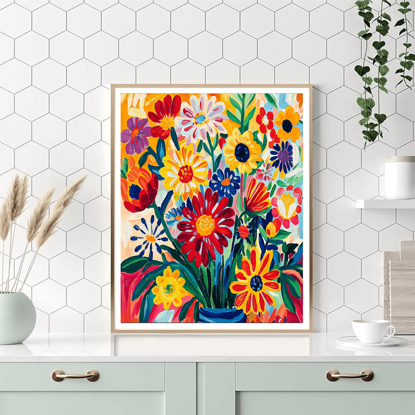 Henri Matisse Inspired Radiant Flora  Painting By Numbers Kit