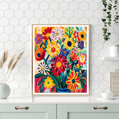 Henri Matisse Inspired Radiant Flora  Painting By Numbers Kit