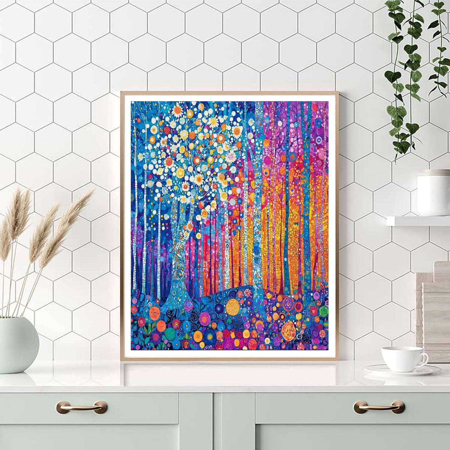 Gustav Klimt Inspired Spirit Of The Forest  Painting By Numbers Kit