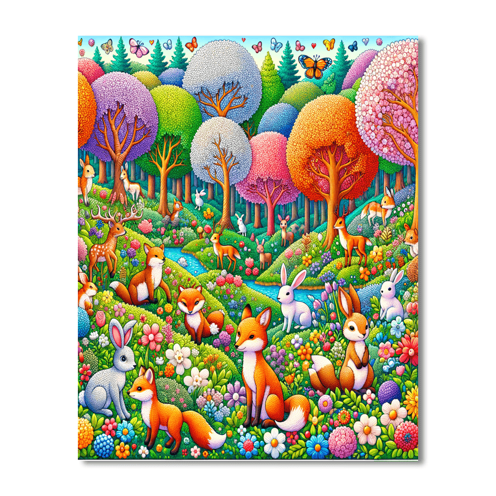 Fantastical Woodland Creatures DIY Paint By Numbers