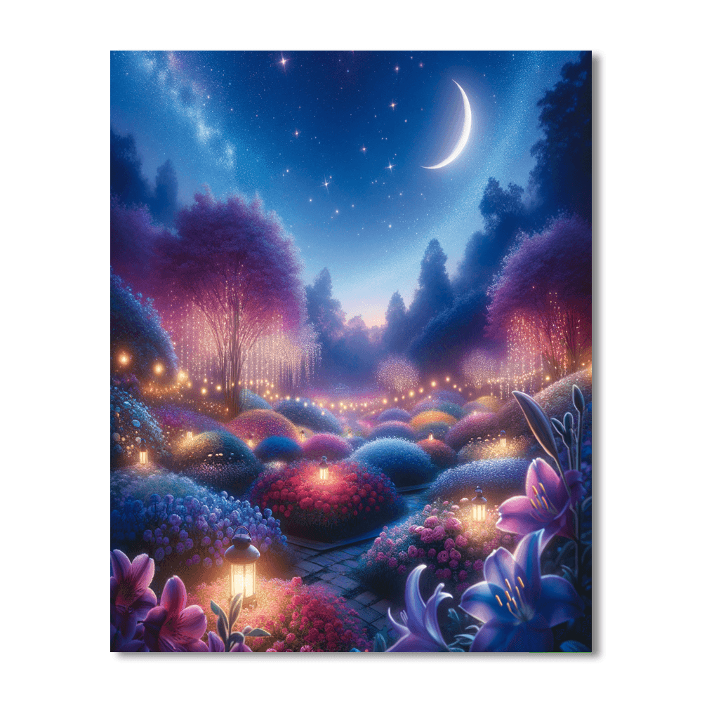 Mystical Night Garden Paint By Color