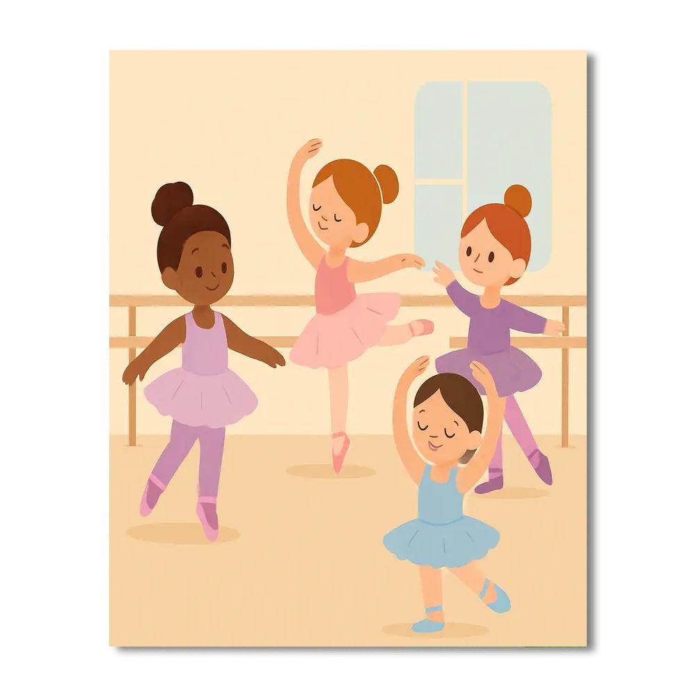 Ballet Studio Performance Paint By Numbers Art
