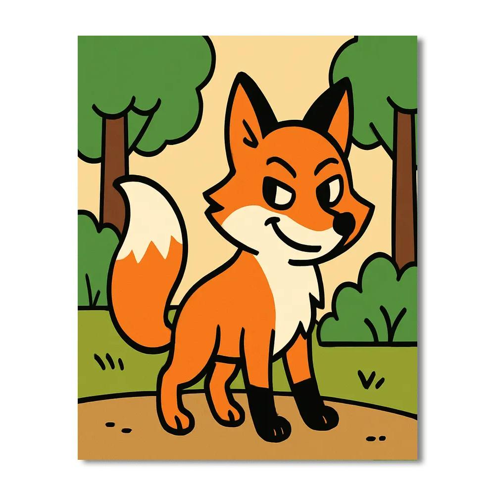 Clever Fox Adventure DIY Paint By Numbers