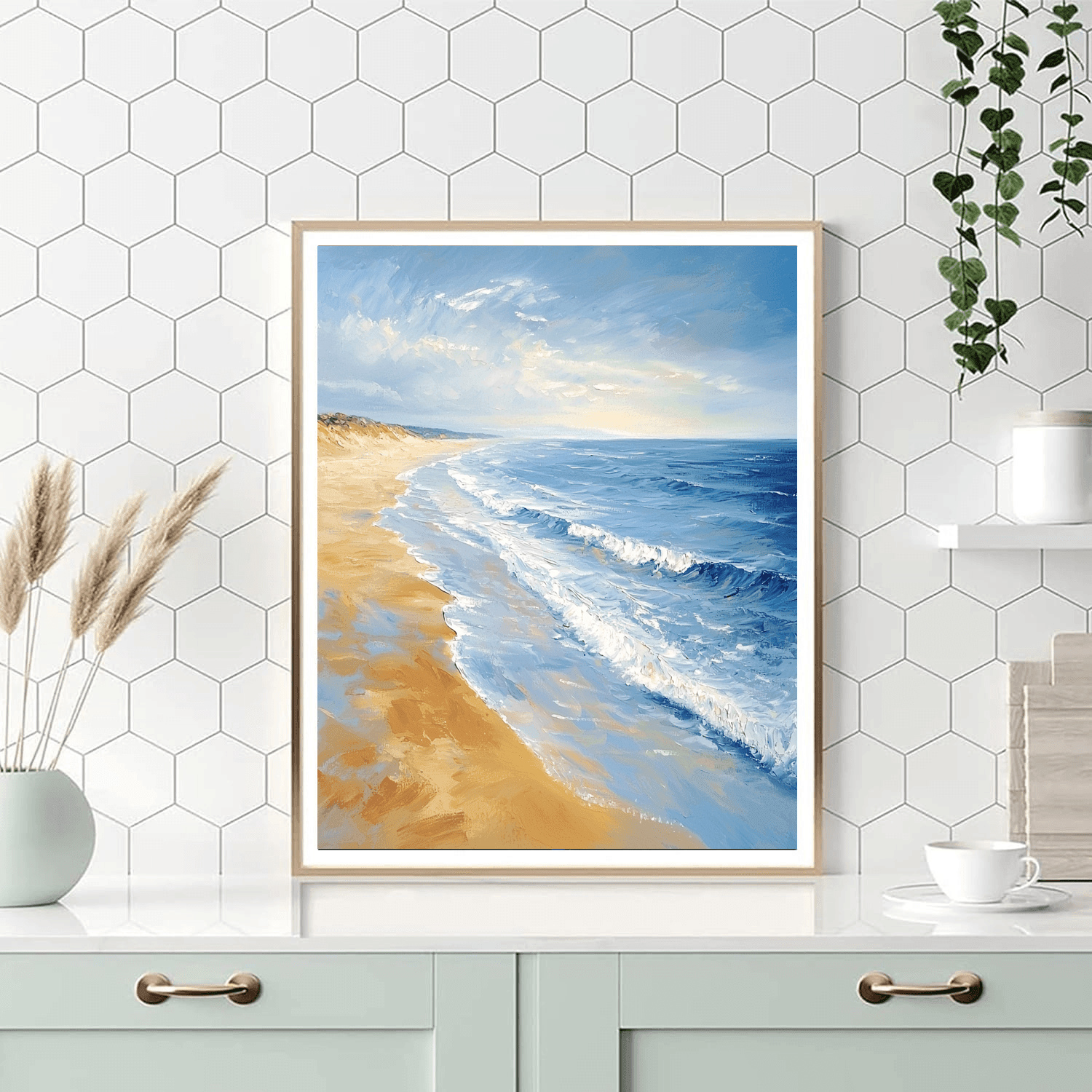 Pierre-Auguste Renoir Inspired Impressionist Beach Escape - DIY Painting By Numbers Kit