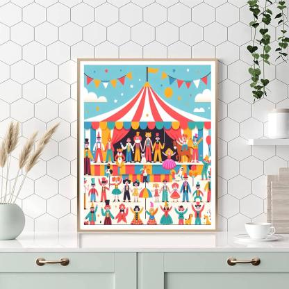 Silly Circus Show Paint By Number