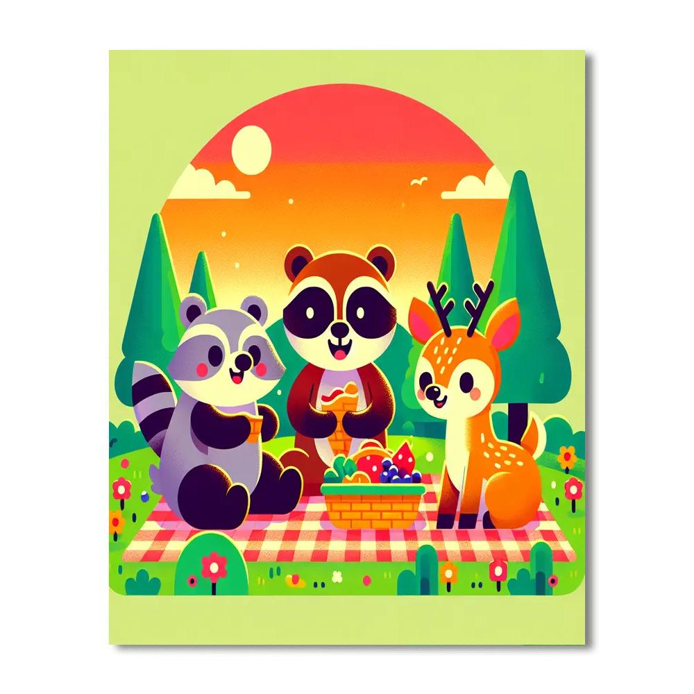 Wacky Wildlife Painting Number Kit