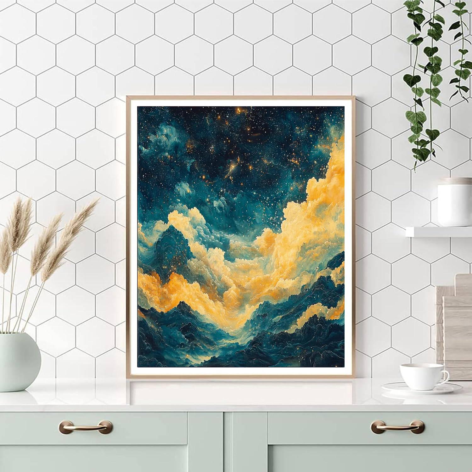 Zhao Mengfu Inspired Embrace Of Celestial Calm  Paint By Number