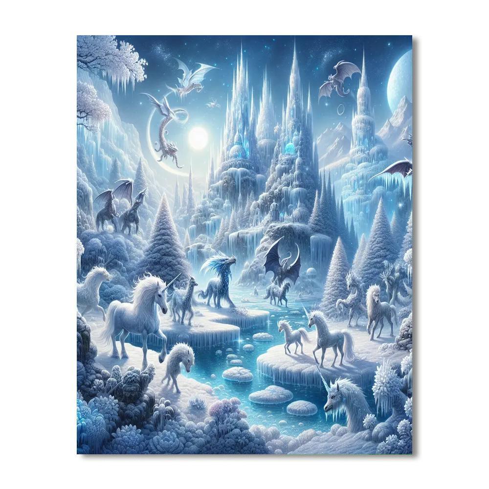 Frosty Fantasy Painting Number Kit