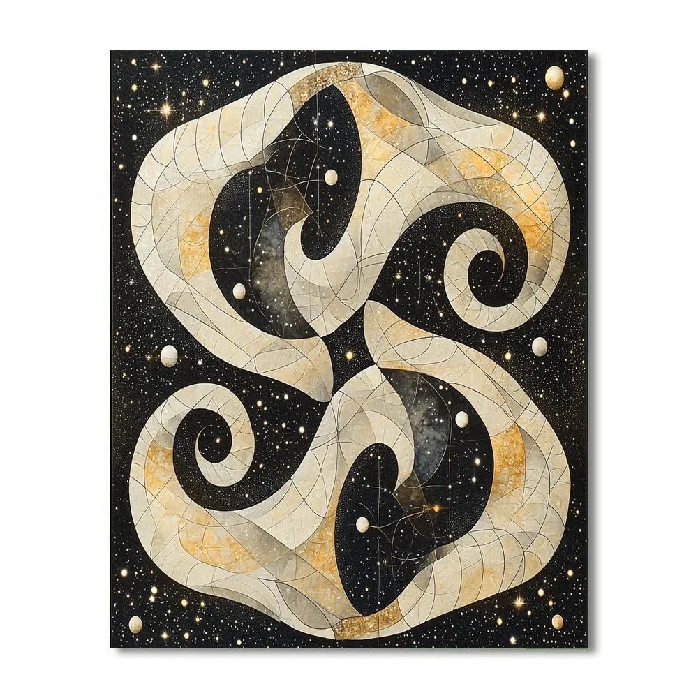 M.C. Escher Inspired Cosmic Conundrums  Paint By Numbers