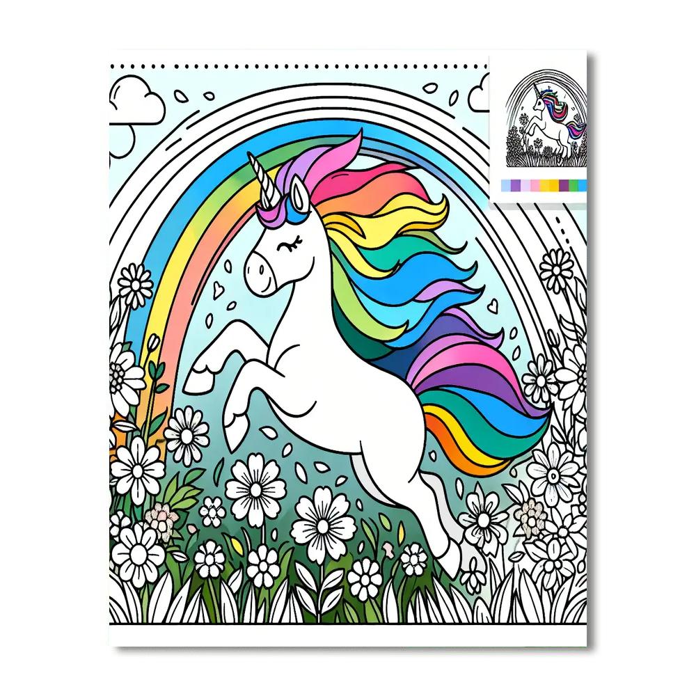 Unicorn Meadow Adventure Painting By Numbers Kit