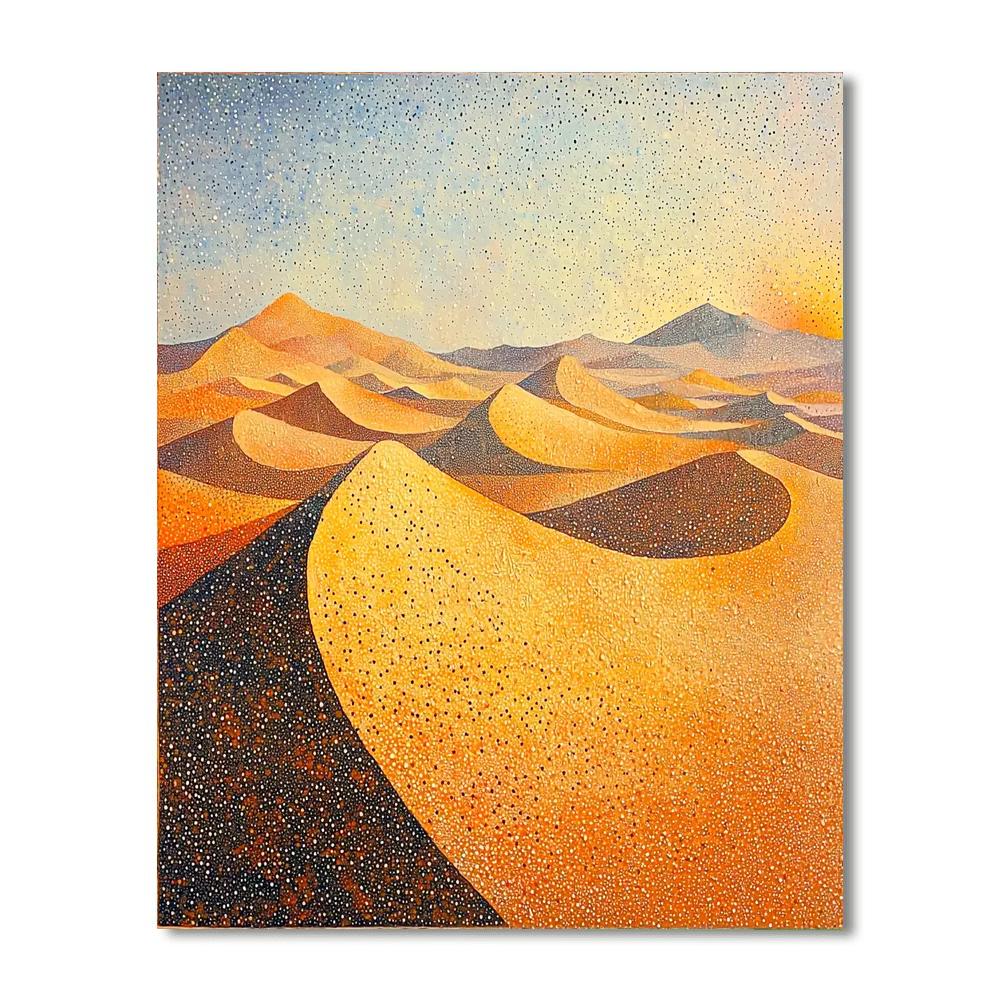 Georges Seurat Inspired Whispering Sands  Painting Number Kit