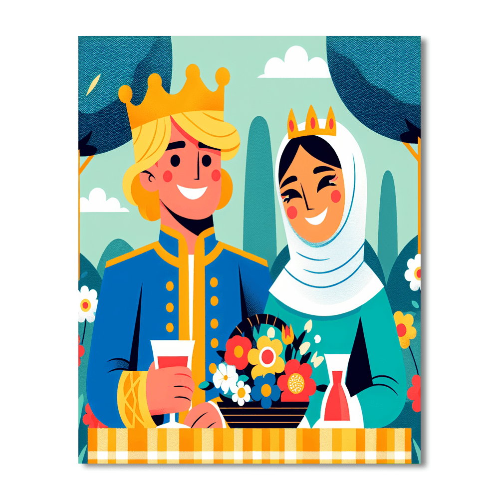 Royal Garden Soiree DIY Paint By Numbers