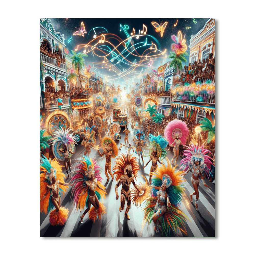 Willemstad Carnival - Curaçao Paint By Color