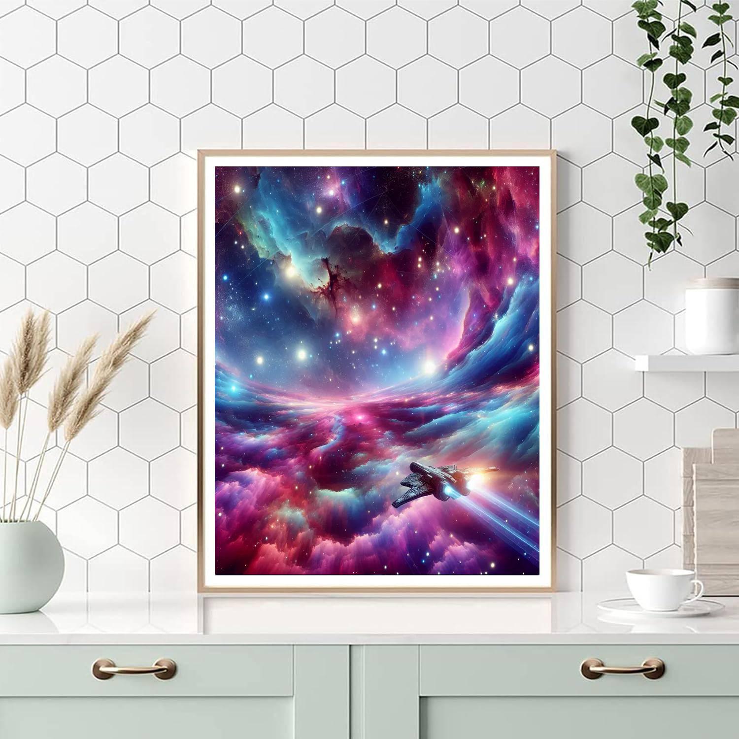 Galactic Voyage Awaits Painting By Numbers Kit