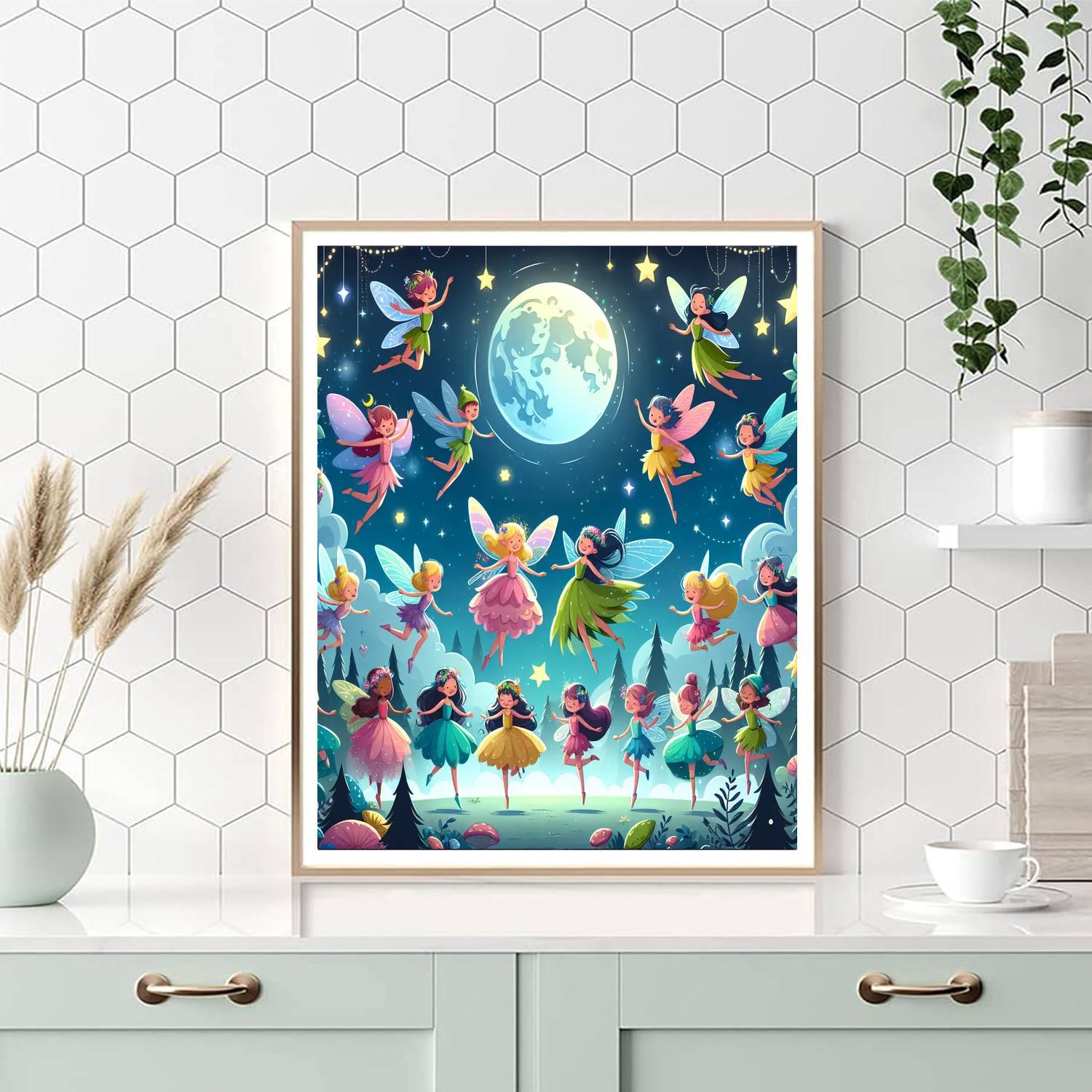 Moonlit Fairy Gathering Painting By Numbers Kit