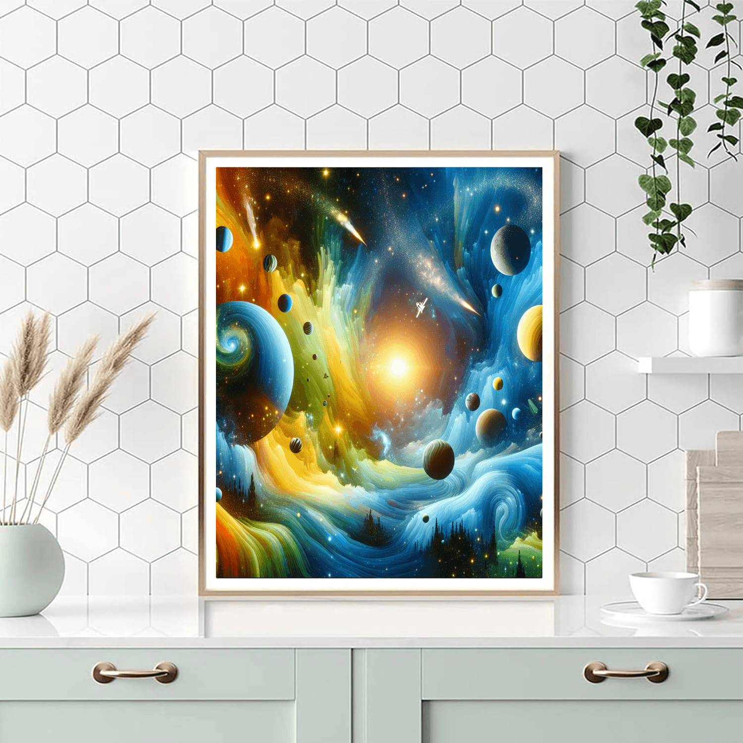 Fun Space Exploration Paint By Numbers Art