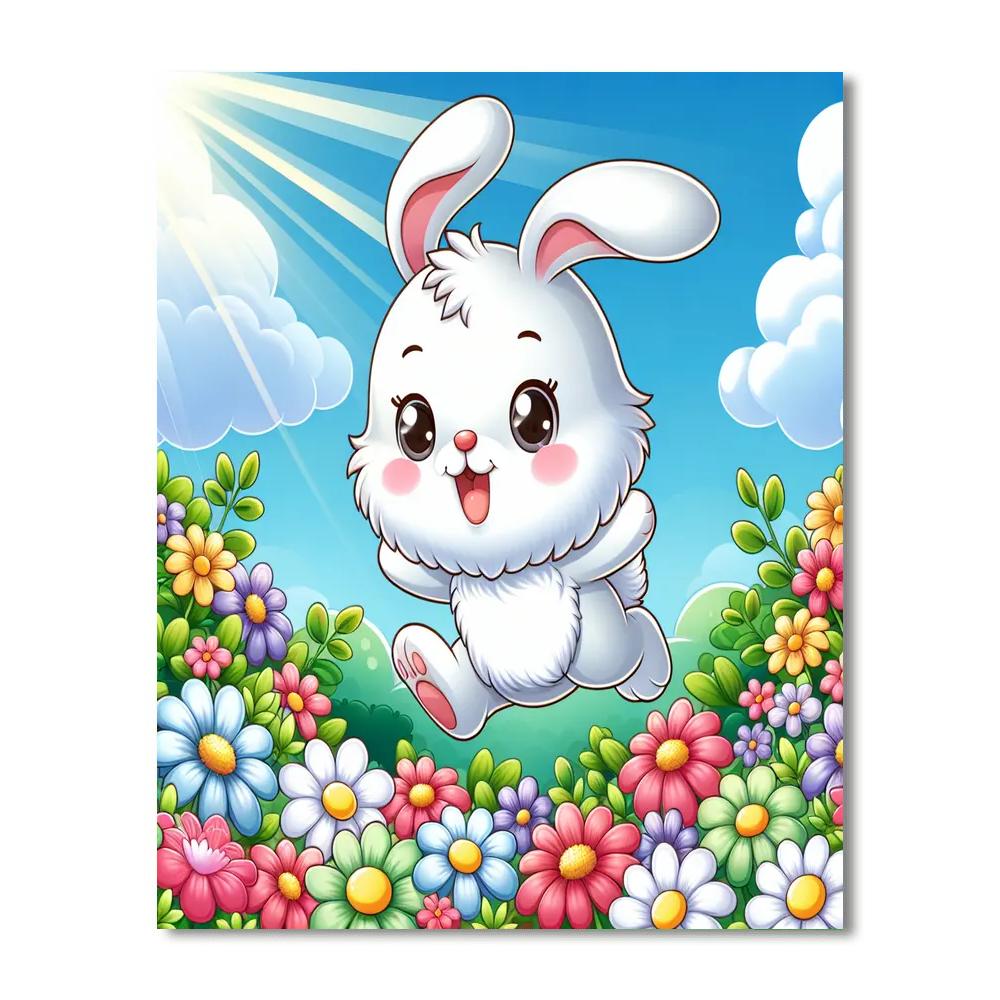 Frolicking Little Bunny Paint By Numbers Kits